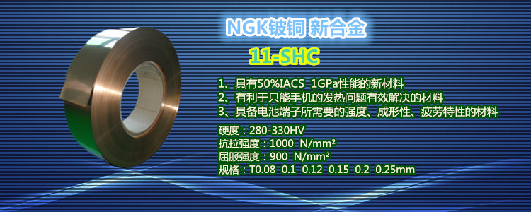 NGK進口鈹銅帶
